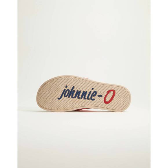 NEW JOHNNIE-O men's portside sandal in malibu red - Picture 6 of 6